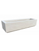 Fioriera rettangolare in cemento calcestruzzo per esterno - colore Bianco pietra - cm 200x60x45h - Conforme ai CAM