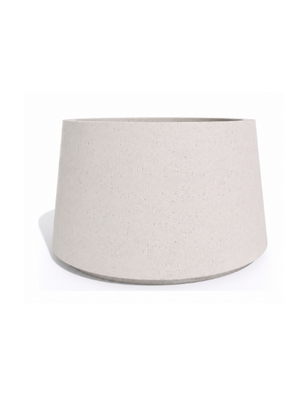 Fioriera circolare tonda in calcestruzzo cemento COLORE BIANCO PIETRA - Diametro Ø cm 120 - Altezza cm 75 - Conforme ai CAM
