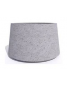 Fioriera circolare tonda in calcestruzzo cemento COLORE GRIGIO PIETRA - Diametro Ø cm 120 - Altezza cm 75 - Conforme ai CAM