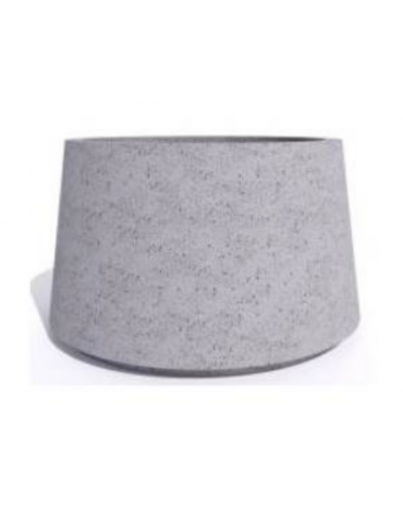 Fioriera circolare tonda in calcestruzzo cemento COLORE GRIGIO PIETRA - Diametro Ø cm 120 - Altezza cm 75 - Conforme ai CAM