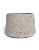 Fioriera circolare tonda in calcestruzzo cemento COLORE GRIGIO SABBIATO - Diametro Ø cm 120 - Altezza cm 75 - Conforme ai CAM
