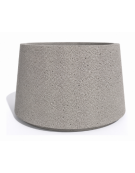 Fioriera circolare tonda in calcestruzzo cemento COLORE BIANCO SABBIATO - Diametro Ø cm 120 - Altezza cm 75 - Conforme ai CAM