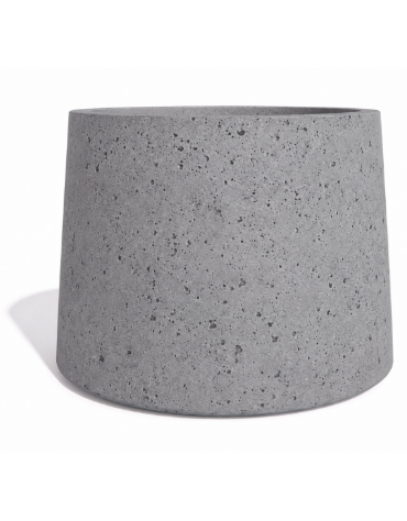 Fioriera circolare tonda in calcestruzzo cemento COLORE GRIGIO PIETRA - Diametro Ø cm 129 - Altezza cm 100 - Conforme ai CAM