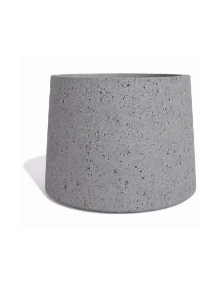 Fioriera circolare tonda in calcestruzzo cemento COLORE GRIGIO PIETRA - Diametro Ø cm 129 - Altezza cm 100 - Conforme ai CAM