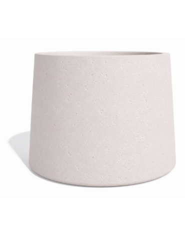 Fioriera circolare tonda in calcestruzzo cemento COLORE BIANCO PIETRA - Diametro Ø cm 129 - Altezza cm 100 - Conforme ai CAM