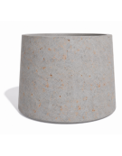 Fioriera circolare tonda in calcestruzzo cemento COLORE GRIGIO TRAVERTINO - Diametro Ø cm 129 - Altezza cm 100 - Conforme ai CAM