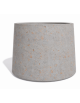 Fioriera circolare tonda in calcestruzzo cemento COLORE GRIGIO TRAVERTINO - Diametro Ø cm 129 - Altezza cm 100 - Conforme ai CAM