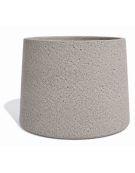 Fioriera circolare tonda in calcestruzzo cemento COLORE BIANCO SABBIATO - Diametro Ø cm 129 - Altezza cm 100 - Conforme ai CAM