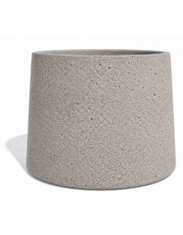 Fioriera circolare tonda in calcestruzzo cemento COLORE BIANCO SABBIATO - Diametro Ø cm 129 - Altezza cm 100 - Conforme ai CAM