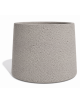 Fioriera circolare tonda in calcestruzzo cemento COLORE BIANCO SABBIATO - Diametro Ø cm 129 - Altezza cm 100 - Conforme ai CAM