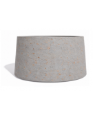 Fioriera circolare tonda in calcestruzzo cemento COLORE GRIGIO TRAVERTINO - Diametro Ø cm 160 - Altezza cm 85 - Conforme ai CAM