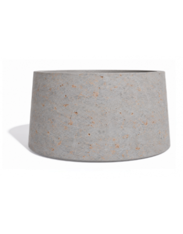 Fioriera circolare tonda in calcestruzzo cemento COLORE GRIGIO TRAVERTINO - Diametro Ø cm 160 - Altezza cm 85- Conforme ai CAM