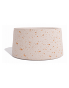 Fioriera circolare tonda in calcestruzzo cemento COLORE BIANCO TRAVERTINO - Diametro Ø cm 160 - Altezza cm 85 - Conforme ai CAM