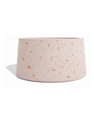 Fioriera circolare tonda in calcestruzzo cemento COLORE BIANCO TRAVERTINO - Diametro Ø cm 160 - Altezza cm 85- Conforme ai CAM