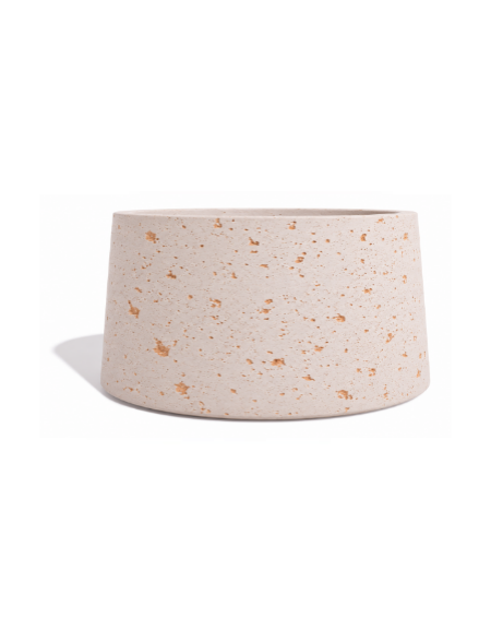 Fioriera circolare tonda in calcestruzzo cemento COLORE BIANCO TRAVERTINO - Diametro Ø cm 160 - Altezza cm 85- Conforme ai CAM