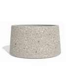 Fioriera circolare tonda in calcestruzzo cemento COLORE GRIGIO SABBIATO - Diametro Ø cm 160 - Altezza cm 85 - Conforme ai CAM