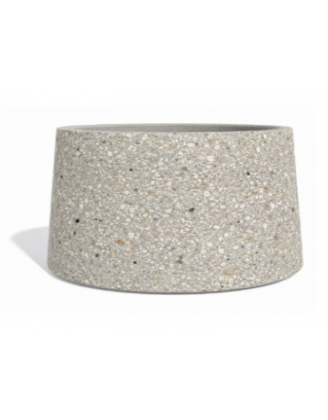 Fioriera circolare tonda in calcestruzzo cemento COLORE GRIGIO SABBIATO - Diametro Ø cm 160 - Altezza cm 85- Conforme ai CAM