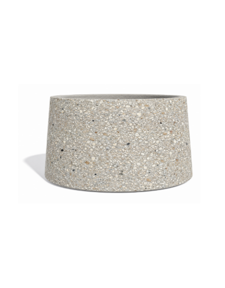 Fioriera circolare tonda in calcestruzzo cemento COLORE GRIGIO SABBIATO - Diametro Ø cm 160 - Altezza cm 85- Conforme ai CAM