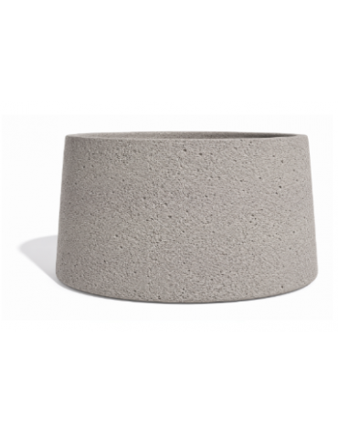 Fioriera circolare tonda in calcestruzzo cemento COLORE BIANCO SABBIATO - Diametro Ø cm 160 - Altezza cm 85 - Conforme ai CAM