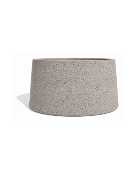 Fioriera circolare tonda in calcestruzzo cemento COLORE BIANCO SABBIATO - Diametro Ø cm 160 - Altezza cm 85 - Conforme ai CAM