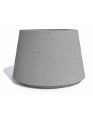 Fioriera tonda in calcestruzzo cemento COLORE GRIGIO PIETRA - Diametro Ø cm 90 - Altezza cm 65 - Conforme ai CAM