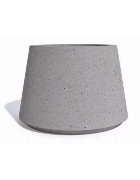 Fioriera tonda in calcestruzzo cemento COLORE GRIGIO PIETRA - Diametro Ø cm 90 - Altezza cm 65 - Conforme ai CAM
