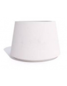 Fioriera circolare tonda in calcestruzzo cemento COLORE BIANCO PIETRA - Diametro Ø cm 90 - Altezza cm 65 - Conforme ai CAM