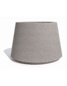 Fioriera circolare tonda in calcestruzzo cemento COLORE BIANCO SABBIATO - Diametro Ø cm 90 - Altezza cm 65 - Conforme ai CAM