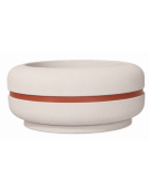 Fioriera tonda circolare in calcestruzzo cemento Diametro Ø cm 120 Altezza cm 80 - COLORE BIANCO PIETRA - CAM