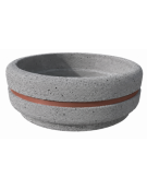 Fioriera tonda circolare in calcestruzzo cemento diametro Ø cm 160 - Altezza cm 65h - COLORE GRIGIO PIETRA - Conforme ai CAM