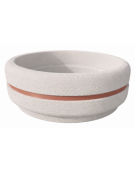 Fioriera tonda circolare in calcestruzzo cemento diametro Ø cm 160 - Altezza cm 65h - COLORE BIANCO PIETRA - Conforme ai CAM