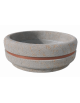 Fioriera tonda circolare in calcestruzzo cemento diametro Ø cm 160 - Altezza cm 65h - COLORE GRIGIO TRAVERTINO - Conforme ai CAM