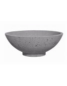 Fioriera rotonda a ciotola in cemento calcestruzzo per esterno - colore Grigio pietra - cm Ø139x52h - Conforme ai CAM