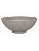 Fioriera rotonda a ciotola in cemento calcestruzzo per esterno - colore Bianco sabbiato - cm Ø139x52h - Conforme ai CAM