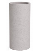 Fioriera tonda cilindrica in cemento calcestruzzo per esterno - colore Grigio pietra - senza zoccolatura - cm Ø40x80h - CAM