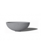 Fioriera tonda a ciotola in cemento calcestruzzo per esterno - colore Grigio pietra - cm Ø 105x27,9h - Conforme ai CAM