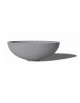Fioriera tonda a ciotola in cemento calcestruzzo per esterno - colore Grigio pietra - cm Ø 68x29,9h - Conforme ai CAM