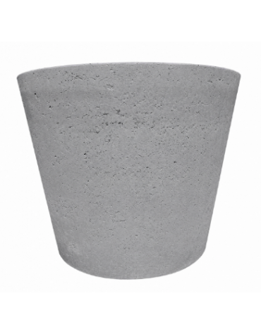 FIORIERA CIRCOLARE TONDA IN CEMENTO CALCESTRUZZO PER ESTERNO DIAMETRO CM 129 - COLORE GRIGIO PIETRA - CONFORME AI CAM