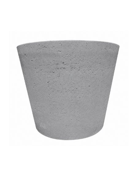 FIORIERA CIRCOLARE TONDA IN CEMENTO CALCESTRUZZO PER ESTERNO DIAMETRO CM 129 - COLORE GRIGIO PIETRA - CONFORME AI CAM