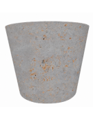 FIORIERA CIRCOLARE TONDA IN CEMENTO CALCESTRUZZO PER ESTERNO DIAMETRO CM 129 - COLORE GRIGIO TRAVERTINO - CONFORME AI CAM