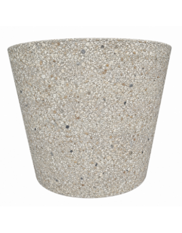 FIORIERA CIRCOLARE TONDA IN CEMENTO CALCESTRUZZO PER ESTERNO DIAMETRO CM 129 - COLORE GRIGIO SABBIATO - CONFORME AI CAM
