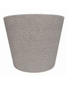 FIORIERA CIRCOLARE TONDA IN CEMENTO CALCESTRUZZO PER ESTERNO DIAMETRO CM 129 - COLORE BIANCO SABBIATO - CONFORME AI CAM