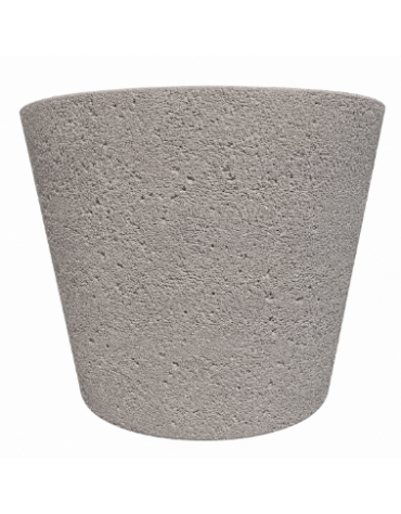 FIORIERA CIRCOLARE TONDA IN CEMENTO CALCESTRUZZO PER ESTERNO DIAMETRO CM 129 - COLORE BIANCO SABBIATO - CONFORME AI CAM