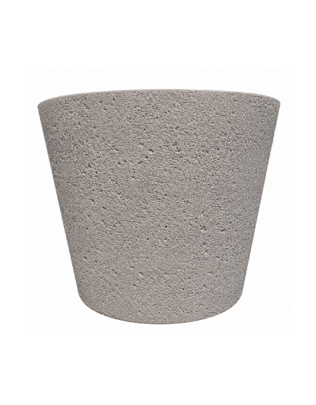 FIORIERA CIRCOLARE TONDA IN CEMENTO CALCESTRUZZO PER ESTERNO DIAMETRO CM 129 - COLORE BIANCO SABBIATO - CONFORME AI CAM