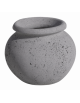 Fioriera tonda anfora in cemento calcestruzzo per esterno da appoggio - colore Grigio pietra - cm Ø 73x60h - Conforme ai CAM