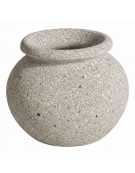 Fioriera tonda anfora in cemento calcestruzzo per esterno da appoggio - colore Grigio sabbiato - cm Ø 73x60h - Conforme ai CAM