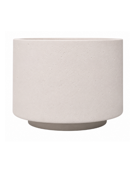 Fioriera tonda circolare in calcestruzzo cemento diametro Ø cm 110 - Altezza cm 80h - colore Bianco pietra - Conforme ai CAM