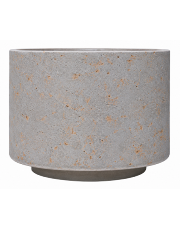 Fioriera tonda circolare in calcestruzzo cemento diametro Ø cm 110 - Altezza cm 80h - colore Grigio travertino - Conforme ai CAM