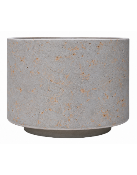 Fioriera tonda circolare in calcestruzzo cemento diametro Ø cm 110 - Altezza cm 80h - colore Grigio travertino - Conforme ai CAM
