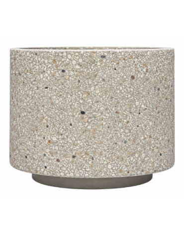 Fioriera tonda circolare in calcestruzzo cemento diametro Ø cm 110 - Altezza cm 80h - colore Grigio sabbiato -Conforme ai CAM